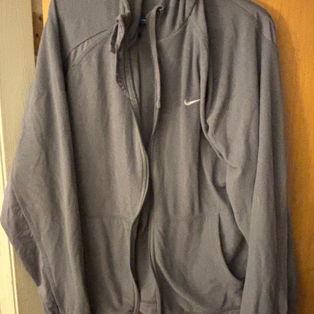 Nike Gray Zip-Up Hoodie